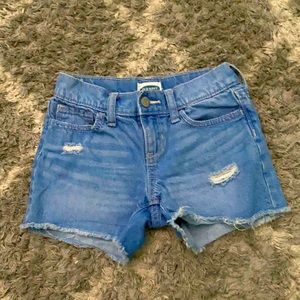 light blue Jean shorts